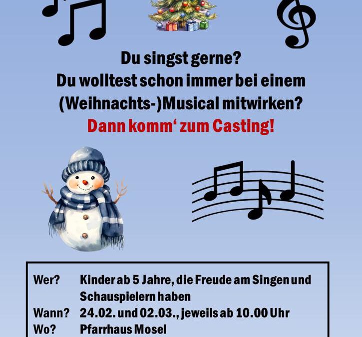Weihnachts-Musical – Casting