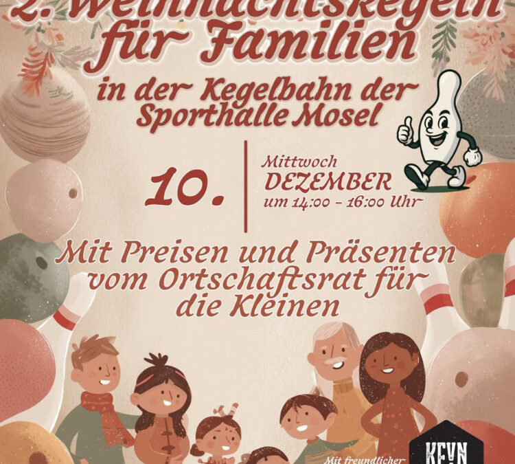 Weihnachtskegeln für Familien