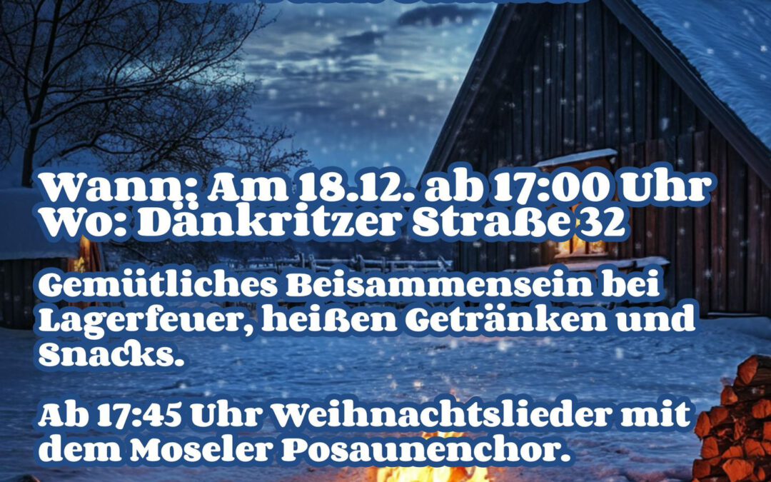 Gemütlicher Advents-Umtrunk im Rittergut Ober-Mosel