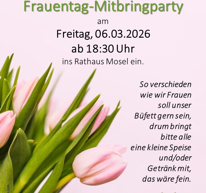 Frauentag-Mitbringparty
